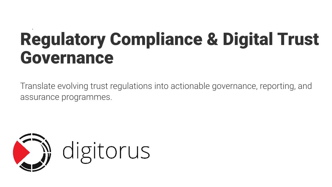 Regulatory Compliance & Digital Trust Governance | Digitorus